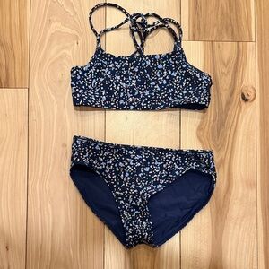 Athleta Kids Bikini - Navy with Multicolor Pattern